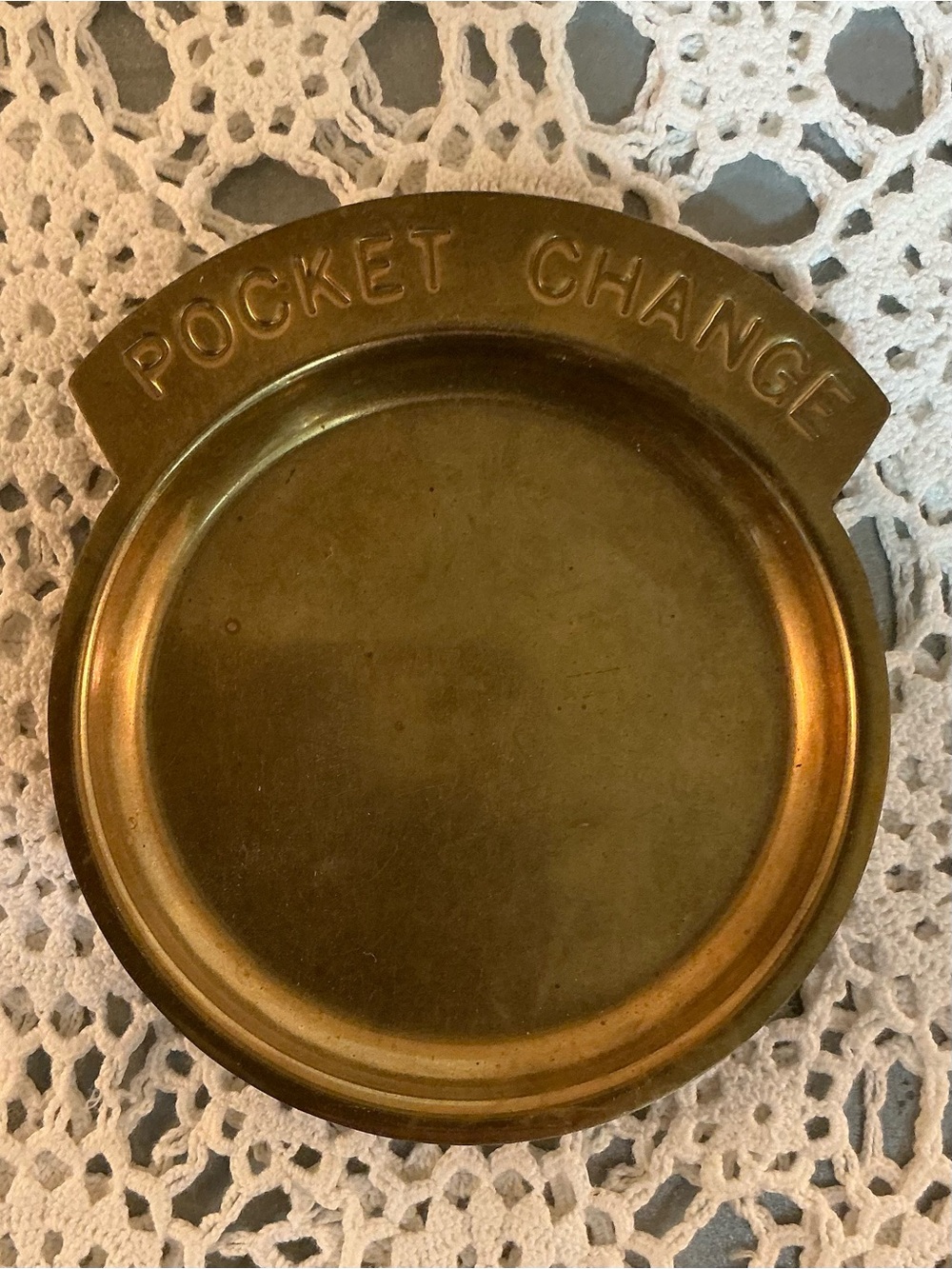 Brass Pocket Change Tray